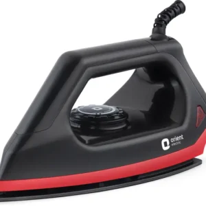 orient electric fabriknight difk10bp 1000 w dry iron (black, red)